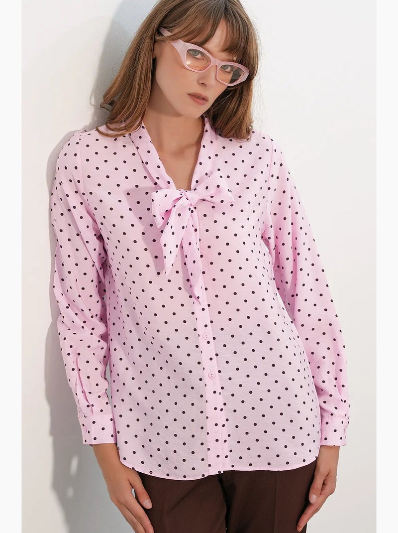 Camisa de popelina de lunares bdart Rosa - Kiabi