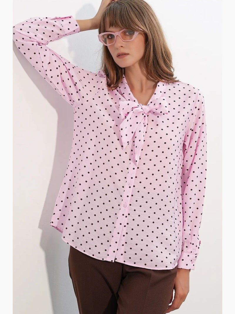Camisa de popelina de lunares bdart Rosa - Kiabi