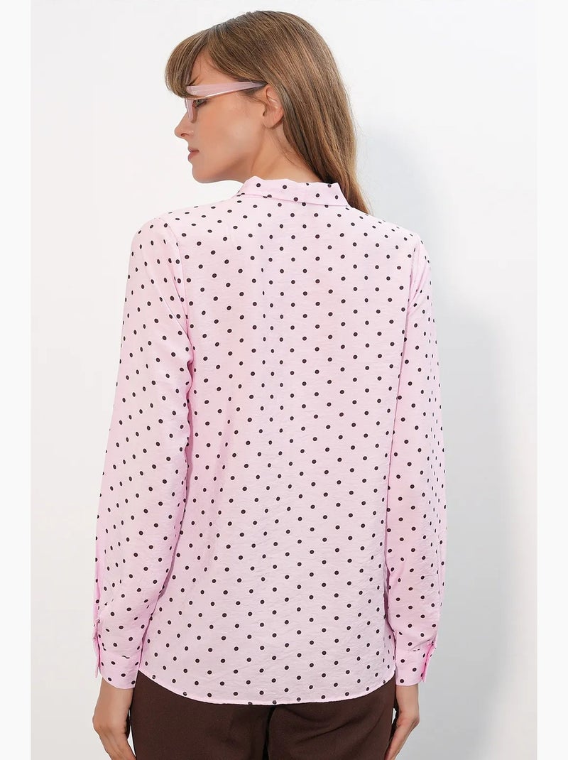 Camisa de popelina de lunares bdart Rosa - Kiabi