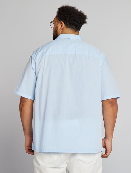 Camisa de popelina de manga corta - Kiabi