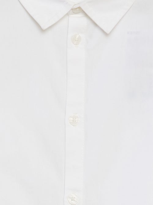 Camisa de popelina de manga corta - Kiabi