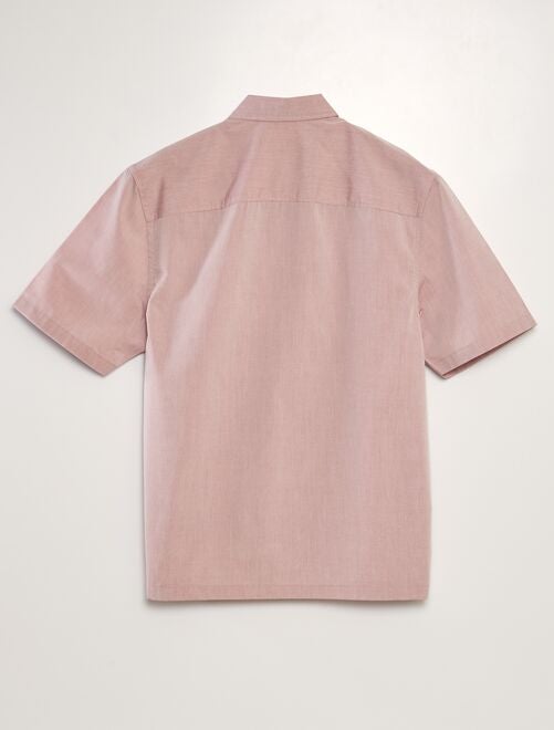 Camisa de popelina de manga corta - Kiabi