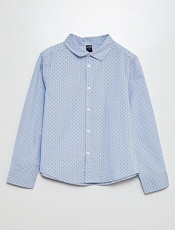 Camisa de popelina estampada