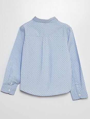 Camisa de popelina estampada