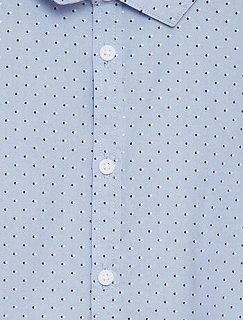 Camisa de popelina estampada