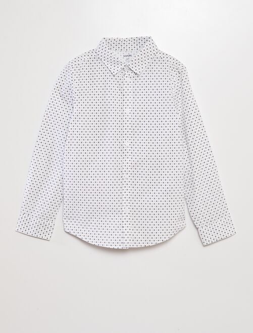 Camisa de popelina estampada - Kiabi