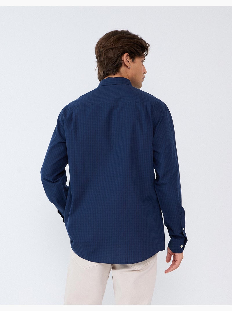Camisa de popelina, mo fashion Azul - Kiabi