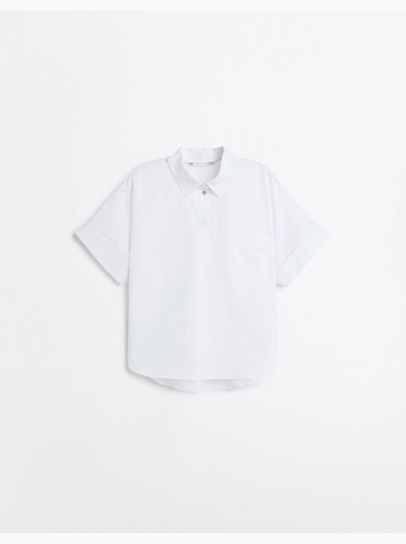 Camisa de popelina, MO Fashion Blanco - Kiabi