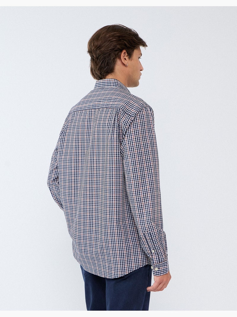 Camisa de popelina, mo fashion Marrón - Kiabi