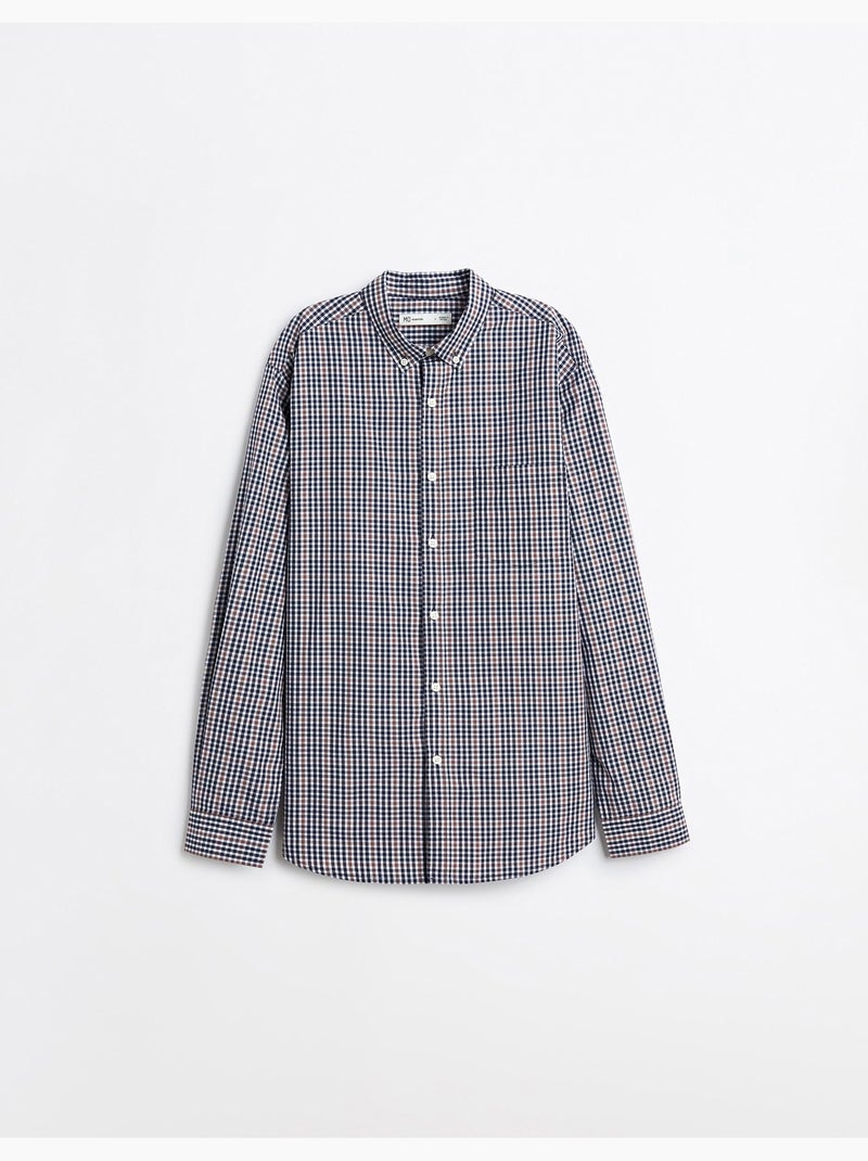 Camisa de popelina, mo fashion Marrón - Kiabi