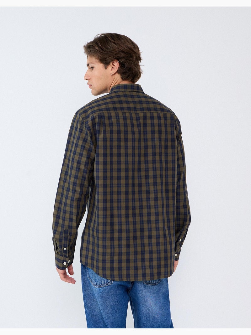 Camisa de popelina, mo fashion Verde - Kiabi