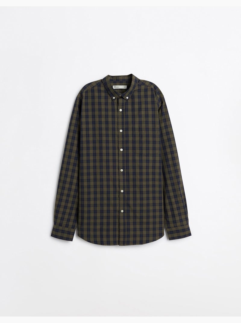 Camisa de popelina, mo fashion Verde - Kiabi