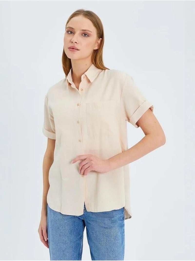 Camisa de popelina slim fit con bolsillo mixray Arena - Kiabi