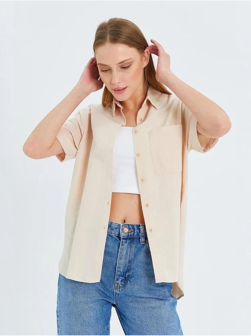 Camisa de popelina slim fit con bolsillo mixray Arena - Kiabi
