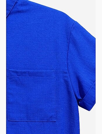 Camisa de popelina slim fit con bolsillo mixray