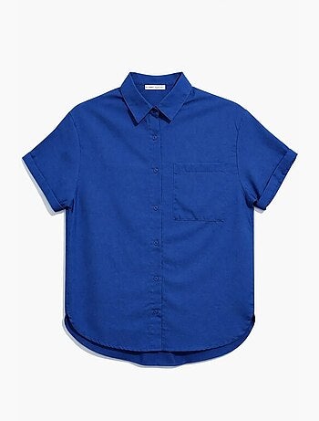 Camisa de popelina slim fit con bolsillo mixray