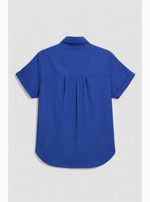 Camisa de popelina slim fit con bolsillo mixray - Kiabi Camisa de popelina slim fit con bolsillo mixray - Kiabi