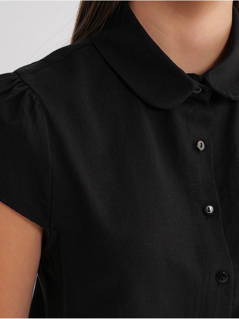 Camisa de popelina slim fit con cierre de botones mixray Negro - Kiabi
