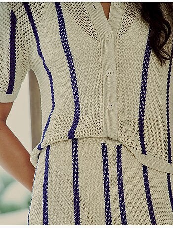 Camisa de punto de punto, MO Fashion