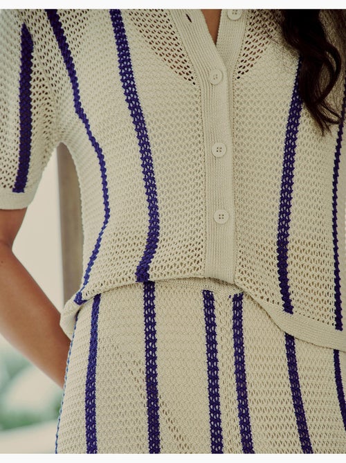 Camisa de punto de punto, MO Fashion - Kiabi Camisa de punto de punto, MO Fashion - Kiabi