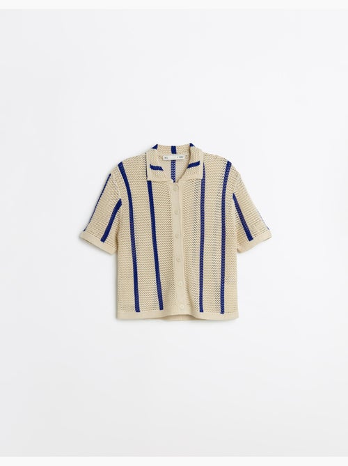 Camisa de punto de punto, MO Fashion - Kiabi Camisa de punto de punto, MO Fashion - Kiabi
