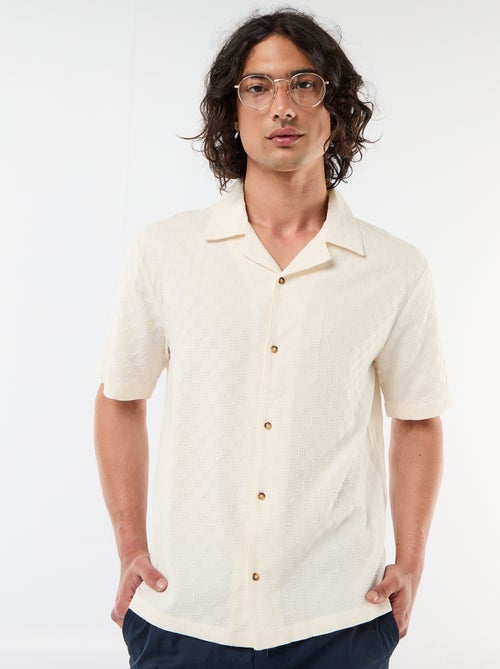 Camisa de punto fantasía de manga corta - Kiabi