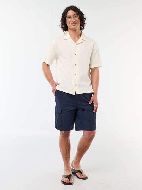 Camisa de punto fantasía de manga corta - Kiabi