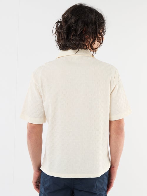 Camisa de punto fantasía de manga corta - Kiabi