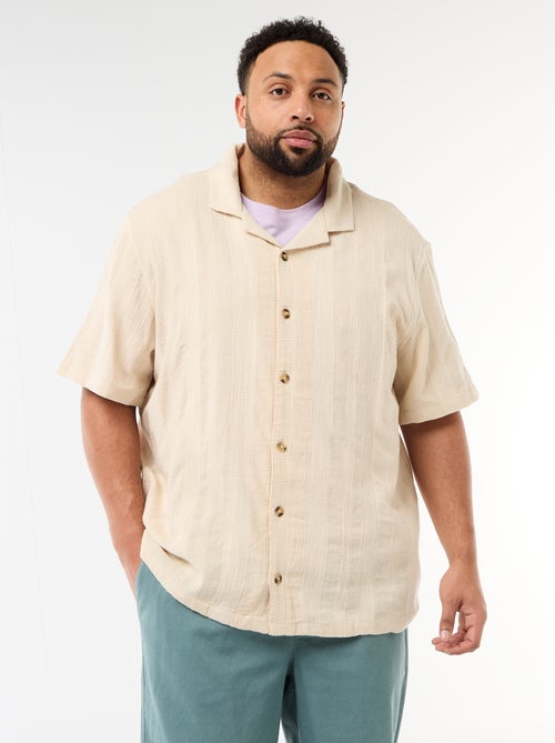 Camisa de punto fantasía de manga corta - Kiabi