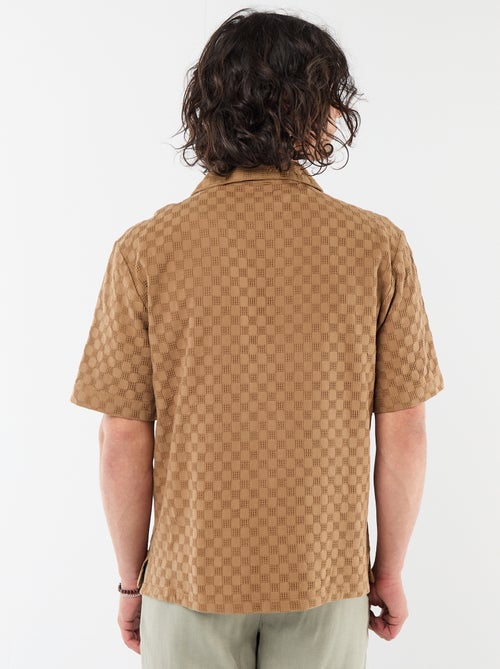 Camisa de punto fantasía de manga corta - Kiabi