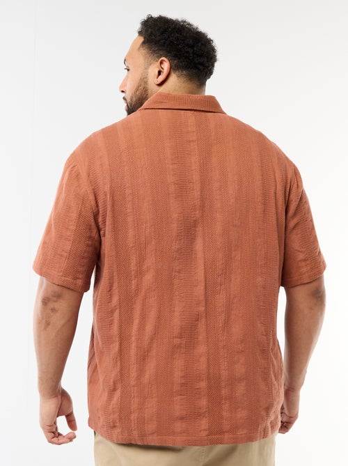 Camisa de punto fantasía de manga corta - Kiabi