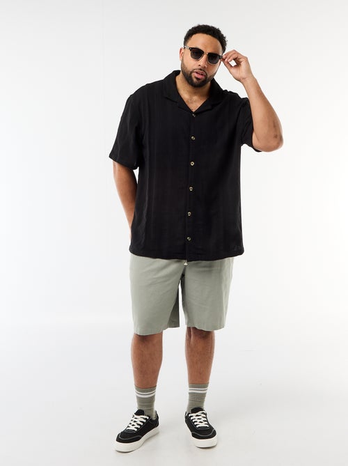 Camisa de punto fantasía de manga corta - Kiabi