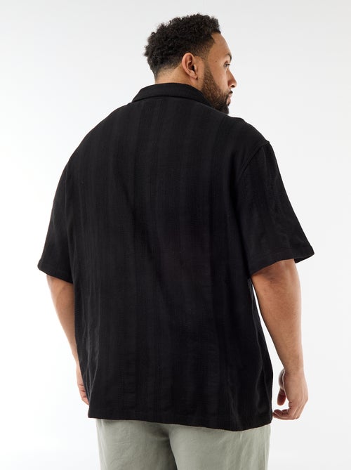 Camisa de punto fantasía de manga corta - Kiabi
