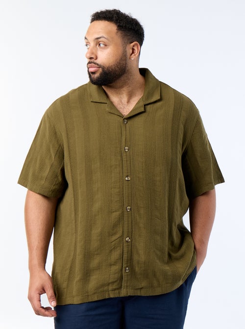 Camisa de punto fantasía de manga corta - Kiabi