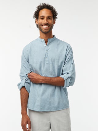 Camisa de punto gofrado