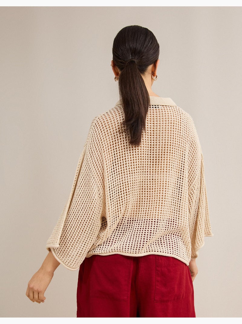 Camisa de punto, mo fashion Beige - Kiabi