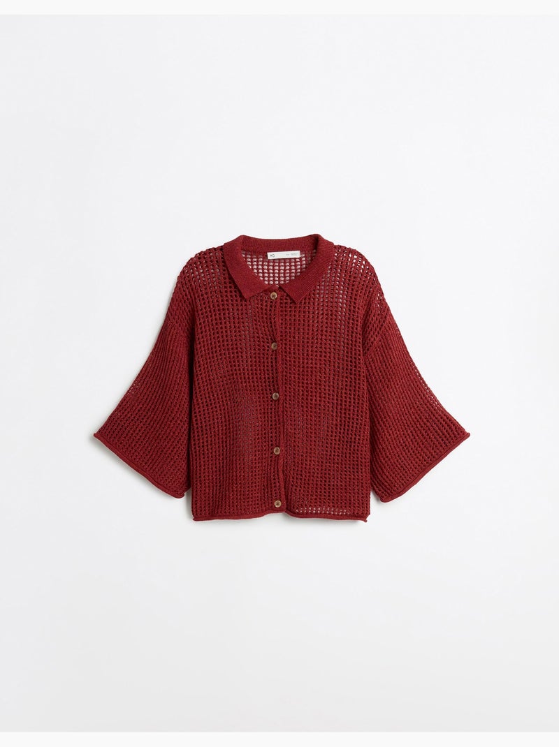 Camisa de punto, mo fashion Rojo - Kiabi