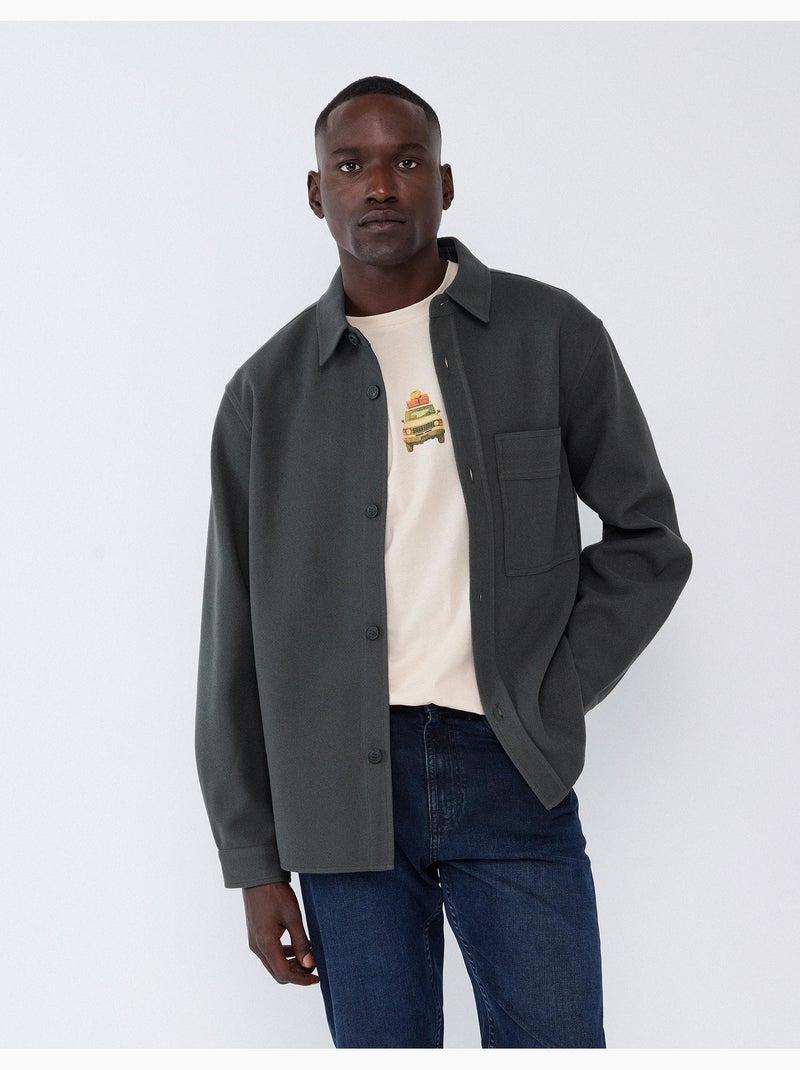 Camisa de punto, mo fashion Verde - Kiabi