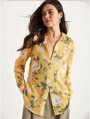 Camisa de punto regular de verano con estampado digital lucci