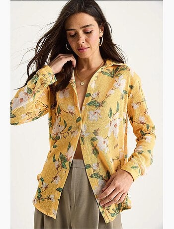 Camisa de punto regular de verano con estampado digital lucci
