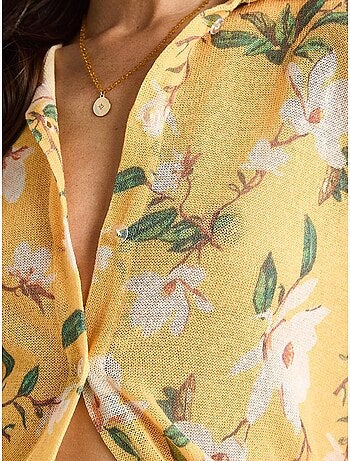 Camisa de punto regular de verano con estampado digital lucci