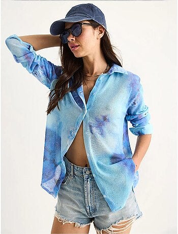 Camisa de punto regular de verano con estampado digital lucci