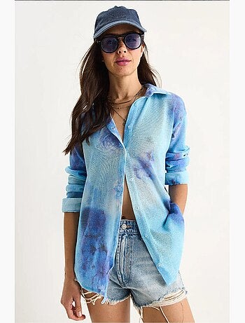 Camisa de punto regular de verano con estampado digital lucci