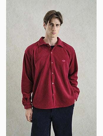 Camisa de punto texturizada con botones giesto