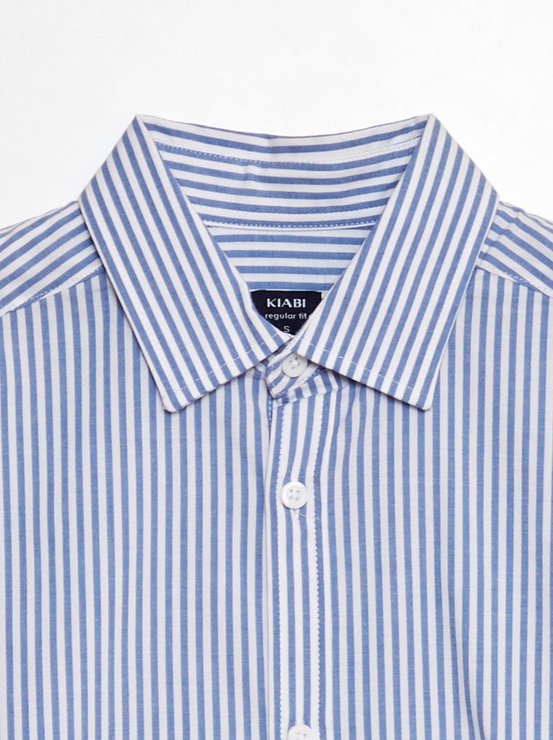 Camisa de rayas AZUL - Kiabi