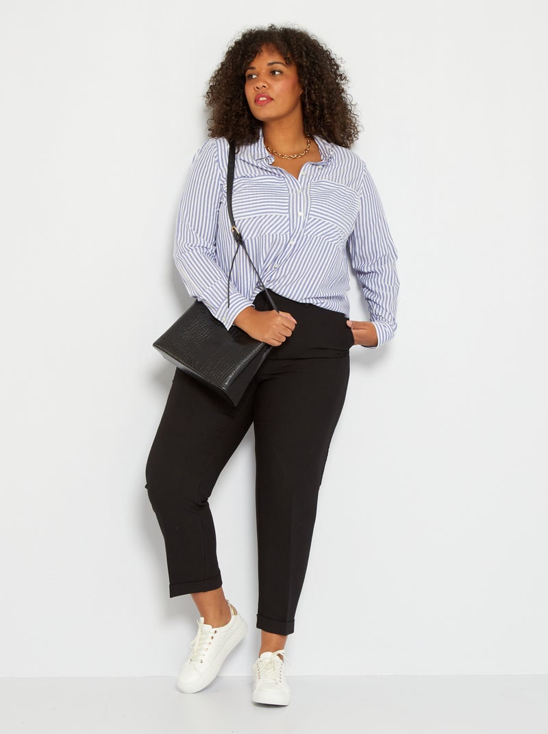 Camisa de rayas AZUL - Kiabi