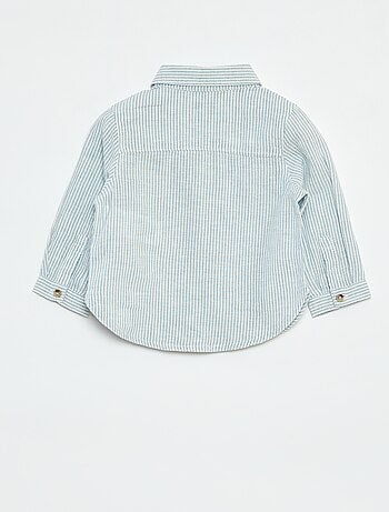 Camisa de rayas de chambray