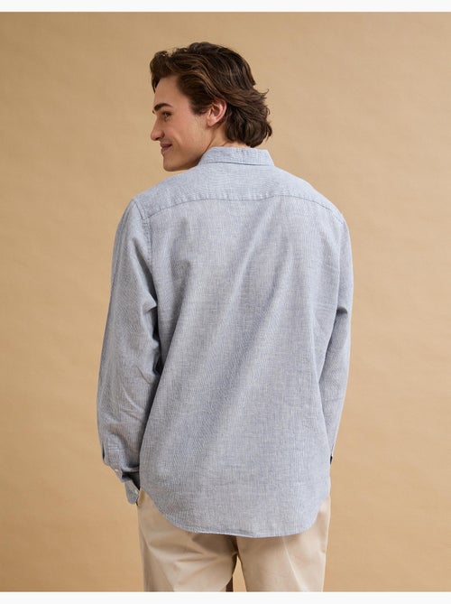 Camisa de rayas de lino, MO Fashion - Kiabi