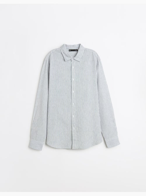 Camisa de rayas de lino, MO Fashion - Kiabi Camisa de rayas de lino, MO Fashion - Kiabi