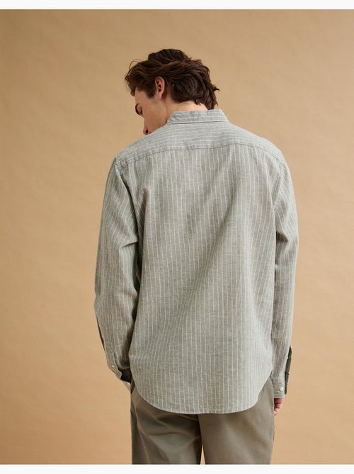 Camisa de rayas de lino, MO Fashion - Kiabi
